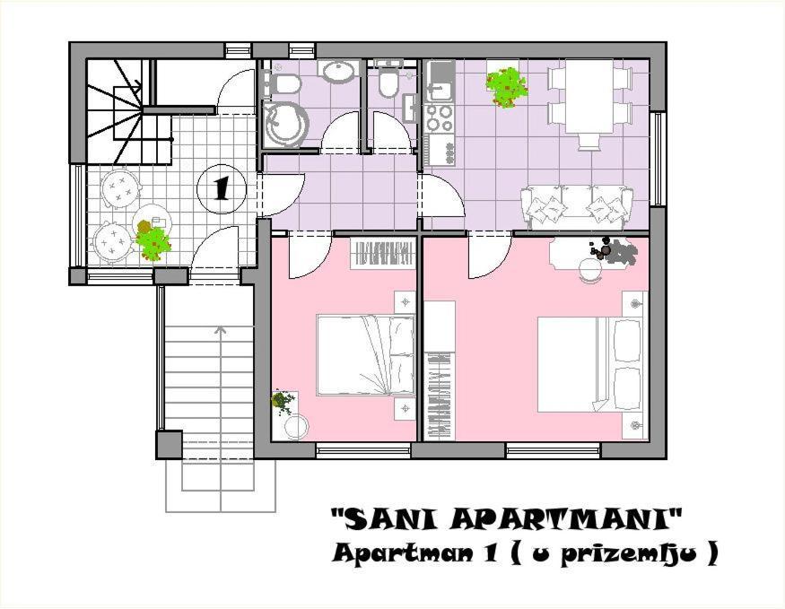 Sani Apartments Začretje Esterno foto